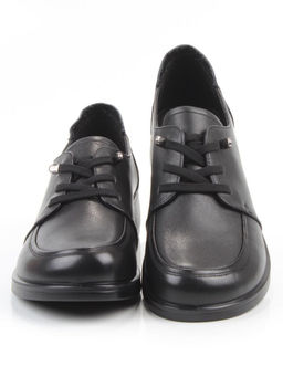 03-YDN15-22 BLACK Полуботинки женские (натуральная кожа)