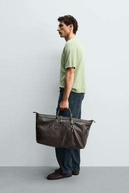CAMISETA PUNTO LIGERO ALGOD?N / Musgo - Zara фото 4