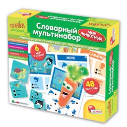 Lisciani. Carotina Preschool. Игра развивающая "Словарный мультинабор. Мир животных" арт.R63567