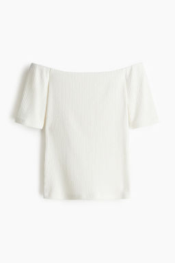 Top off-the-shoulder en punto de canal?