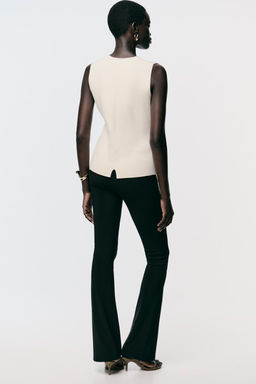 BUTTONED KNIT WAISTCOAT WITH COVERED BUTTONS - Zara фото 13