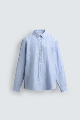 CAMISA REGULAR FIT LINO - ALGOD?N / rayas