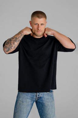 Арт. 634-02/1 Футболка мужская S,L,M,XL (4 шт) Цвет:черный