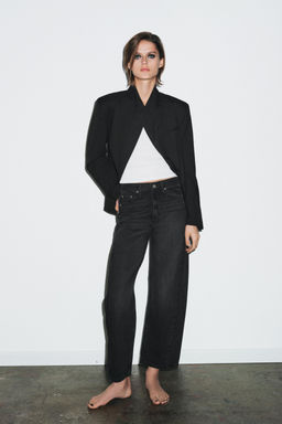 ZW COLLECTION STRAIGHT LOW-RISE JEANS - Zara фото 13