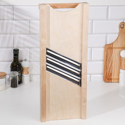 Шинковка для капусты с коробом, 57×22×4 см, дерево