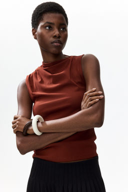 Top drapeado con efecto arrugado - H&m фото 4