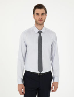 Gri Slim Fit Uzun Kollu Basic G_mlek - Pierre cardin фото 3