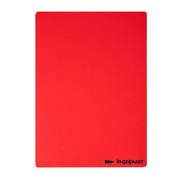 Тетрадь 60 л. А5 клетка, на скрепке, офсет INFORMAT КРАСНАЯ мелованный картон, глянцевая л...