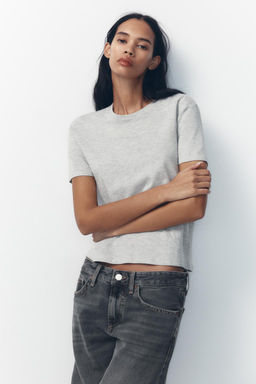 TRF WIDE-LEG MID-WAIST JEANS - Zara фото 4