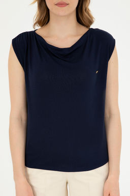 Женская темно-синяя футболка - U.s. polo assn фото 13