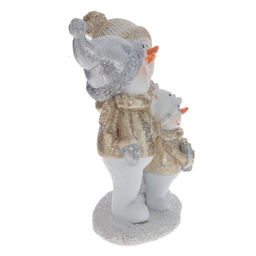 Фигурка декоративная "Снеговики", L10 W4 H11 см