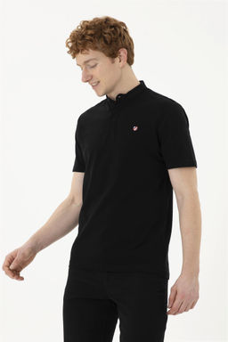 Мужская черная базовая футболка - U.s. polo assn фото 3