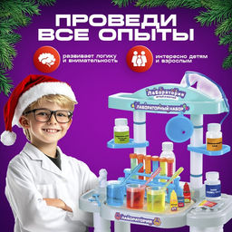 Набор для опытов «Моя первая лаборатория», 60 опытов