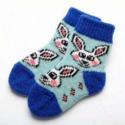 Аксессуар Носки вязаные дет арт.7410088-дет ЗАЙЧИШКА