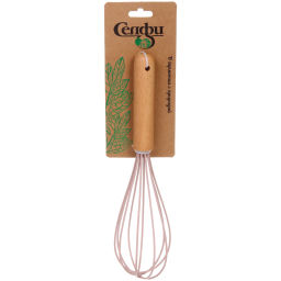 Цена за 2 шт. Венчик силиконовый "CooKstyle" розовый 24*6см