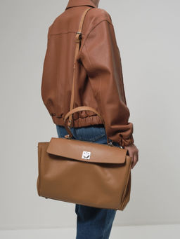 Сумка Barbara DBR 31105 коричневый лист фото 2