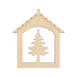 Заготовка для декорирования Mr. Carving КЛ-42 Подвеска плоская фанера х 6.5 х 7.5 см елочка