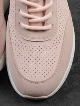 03-YH316-2 PINK Кроссовки женские (натуральная кожа)