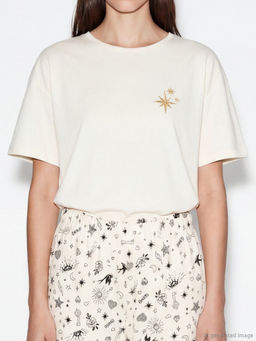 Bisiklet Yaka Bask?l? Kad?n Pijama Tak?m?