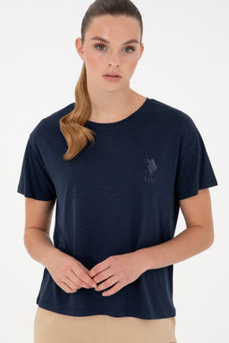 Женская темно-синяя футболка Неожиданная скидка в корзине - U.s. polo assn фото 10