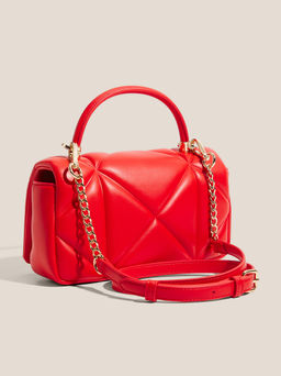 Женская сумка с ручкой LOVE MOSCHINO EMBOSSED Q Артикул 4561084, рубиновый  фото 3
