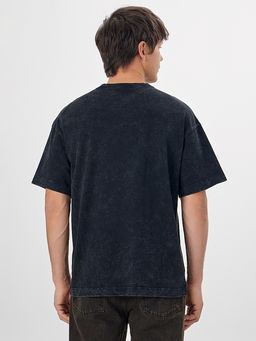 Футболка мужская черная с обработкой эйсид - Mark formelle фото 5