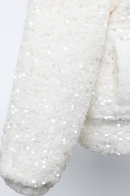 SEQUIN BOMBER JACKET - Zara фото 6