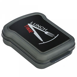 Контейнер для бутербродов (сендвич) пластмассовый 17х13х4,2см, черный, с декором (Россия) - Домашняя мода фото 6