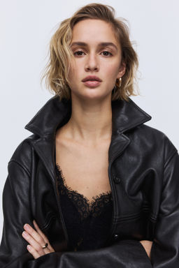 Top de tirantes con ribete de encaje - H&m фото 6