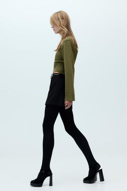 PLAIN KNIT SWEATER WITH WIDE SLEEVES - Zara фото 7