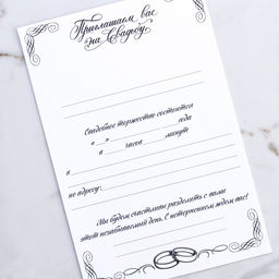 Цена за 10 шт. Приглашение на свадьбу в открытке Блёстки, бордо - Долго и счастливо фото 4