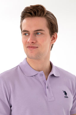 Erkek Slim Fit Polo Yaka Lila Basic Ti__rt Sepette S_rpriz _ndirim - U.s. polo assn фото 2