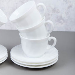 Чайный набор 12 предметов 200 мл белая А / XWB190HP55-6E (WHITE) /уп 8/ - Галеонтрейд фото 5