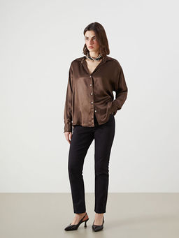 Beli Lastikli Slim Fit Kad?n Jean Pantolon