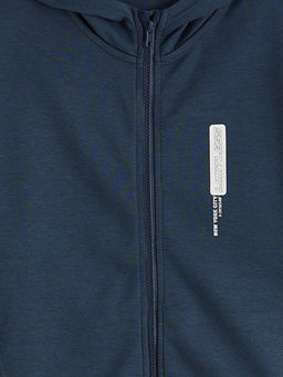 Kap??onlu Erkek ?ocuk Fermuarl? Sweatshirt