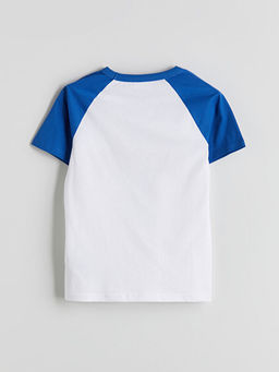 Bisiklet Yaka Bask?l? Erkek ?ocuk Ti??rt