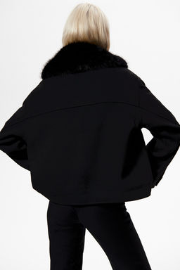 Cazadora de sarga con cuello efecto pelo - H&m фото 5