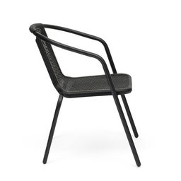 Стул садовый, 73×61×53 см, пластиковый, чёрный