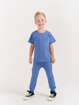 Футболка базовая Деним с карманом - Bungly фото 4