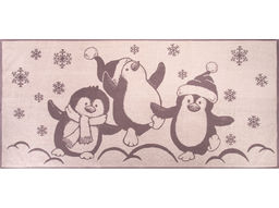Полотенце махровое 6с102.411ж1 Пингвины(т.с.мальв1) 67х150см