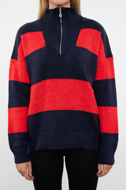 Tas Genis Kal?p Yumusak Dokulu Fermuarl? Triko Kazak TWOAW22KZ0424 - Trendyolmilla фото 10