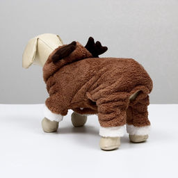 Новогодний костюм для животных Олень, L (ДС 30, ОГ 42 см), коричневый - Simaland фото 5