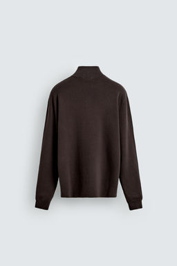 PURL KNIT ZIP-UP SWEATER - Zara фото 8