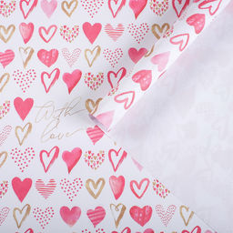 Цена за 10 шт. Бумага упаковочная крафтовая С Любовью, 70?100 см