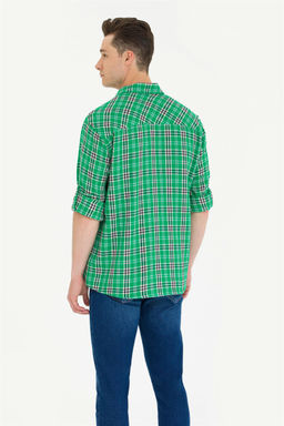 U. S. Polo Assn Мужская зеленая рубашка Lumberjack - U.s. polo assn фото 12