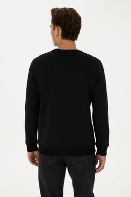 Erkek Siyah Basic Sweatshirt - U.s. polo assn фото 5