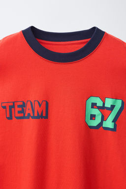 CAMISETA ESTAMPADA TEAM SIX SEVEN / Rojo - Zara фото 6