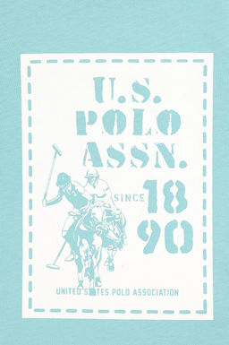 Футболка U.S. Polo Assn зеленая хлопок фото 8