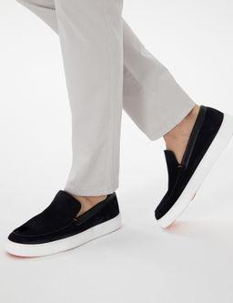 Lacivert Loafer Ayakkab_