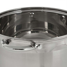 Кастрюля со стекл.крышкой нерж. 15 л, 28*23 см, WEBBER арт. ВЕ-369/2